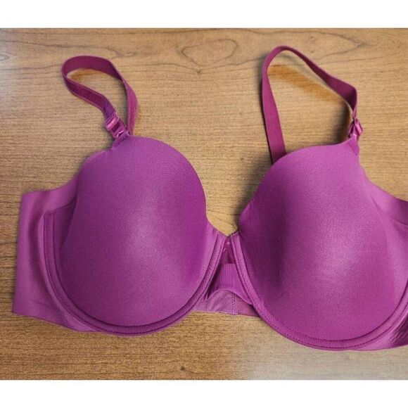 Olga & Adore Me SET OF 2 38D: 1-Olga red/pink underwire bra. 1-Adore Me Lightly - Picture 2 of 13